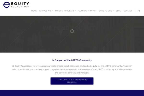 Equity theme site design template sample