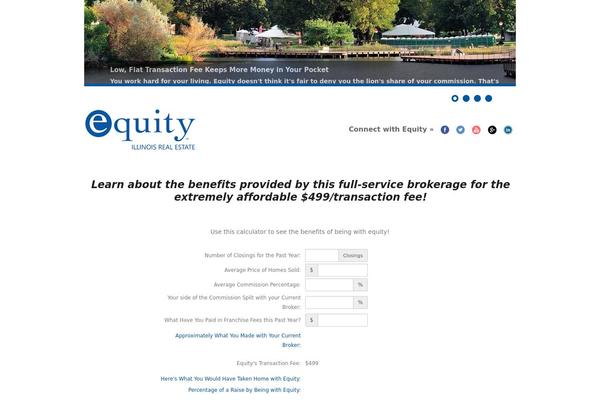 Equity theme site design template sample