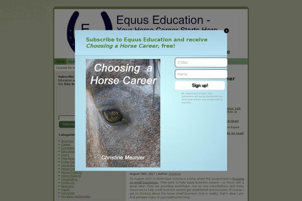 equus-blog.com site used Horses_lightgreen