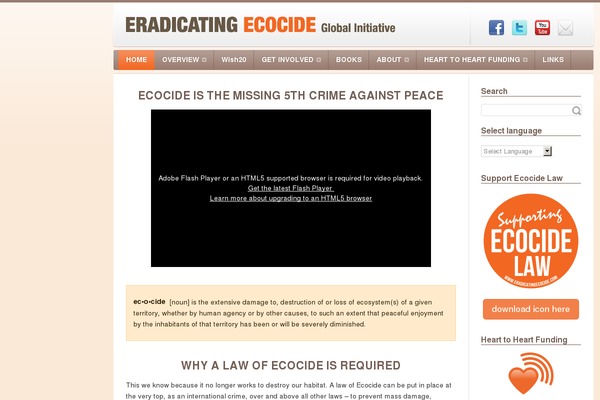 eradicatingecocide.com site used Eeco