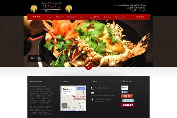 The Restaurant theme site design template sample