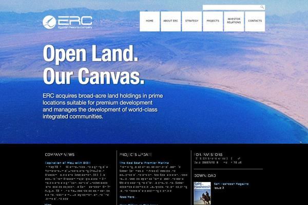Erc theme site design template sample