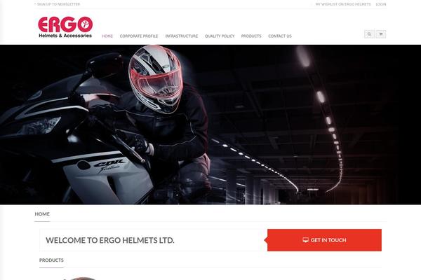 ergohelmets.com site used Elementor-hello-theme-master