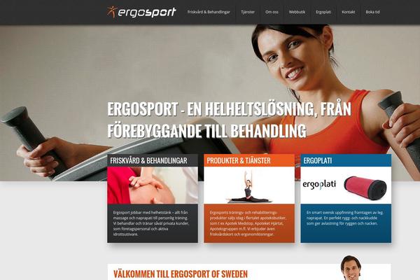 ergosport.se site used Brandson-wordpress-theme