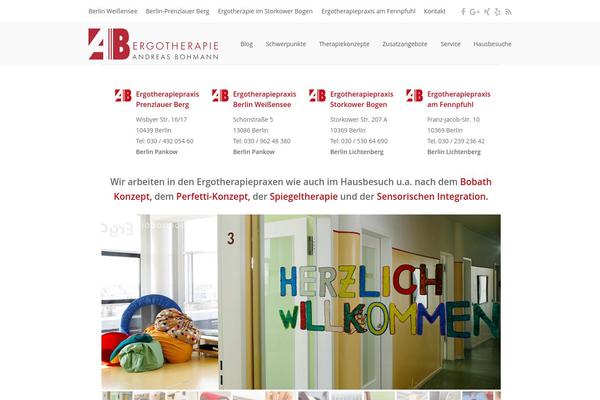 Total theme site design template sample