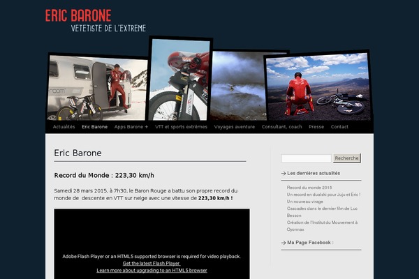 ericbarone.fr site used Eric-barone