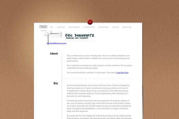 ericdannewitz.com site used MyResume