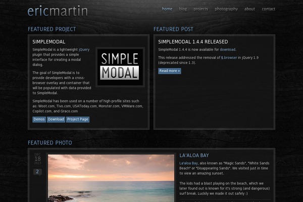 ericmmartin.com site used Emm-v3