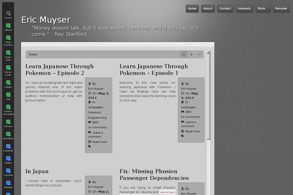 Persona theme site design template sample
