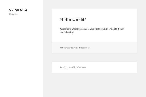 Twenty Fifteen theme site design template sample
