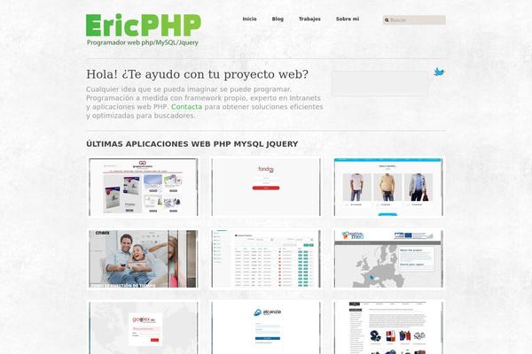 ericphp.com site used Workaholic