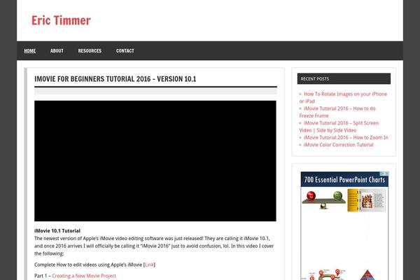 WordPress website example screenshot