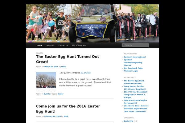Twenty Eleven theme site design template sample