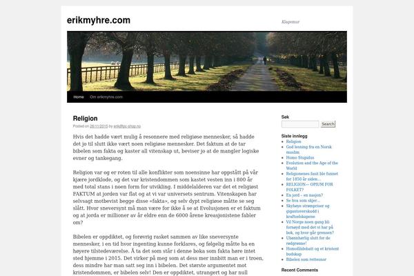 WordPress website example screenshot