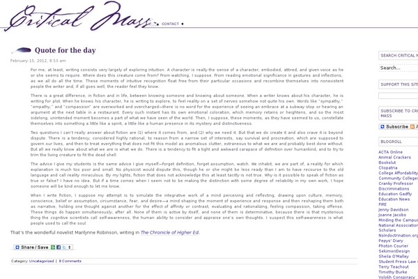 erinoconnor.org site used Critical-mass