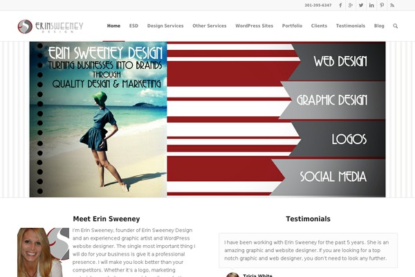 Enfold theme site design template sample