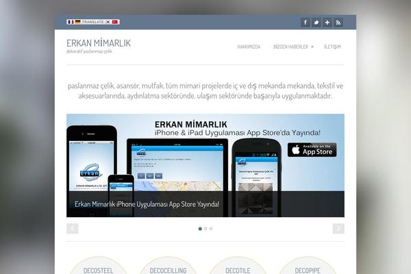 erkanltd.com site used Paslanmaz-celik