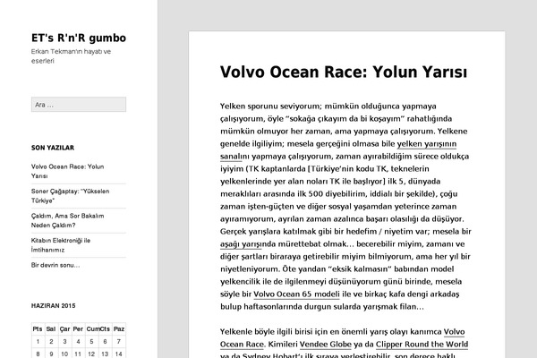 Twenty Fifteen theme site design template sample