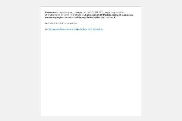 WordPress website example screenshot