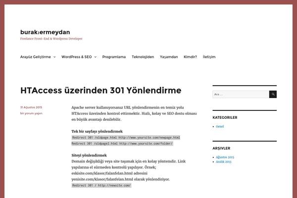 ermeydan.com site used Twenty Sixteen