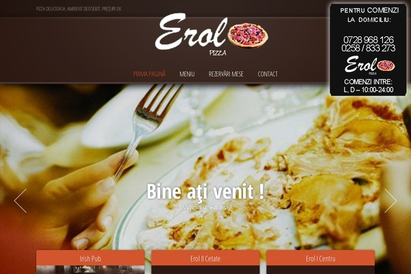 erolpizza.ro site used Erol