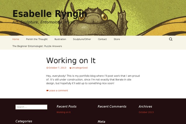 Twenty Thirteen theme site design template sample