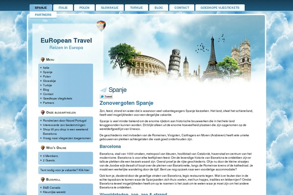 WordPress website example screenshot