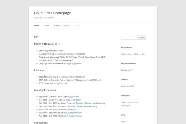 Twenty Fifteen theme site design template sample