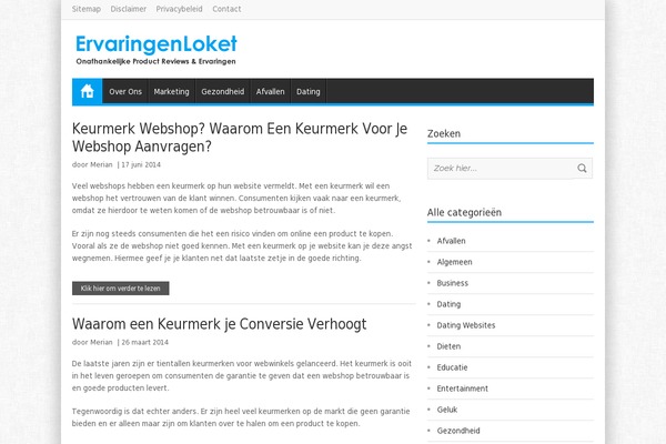 ervaringenloket.nl site used Sightly