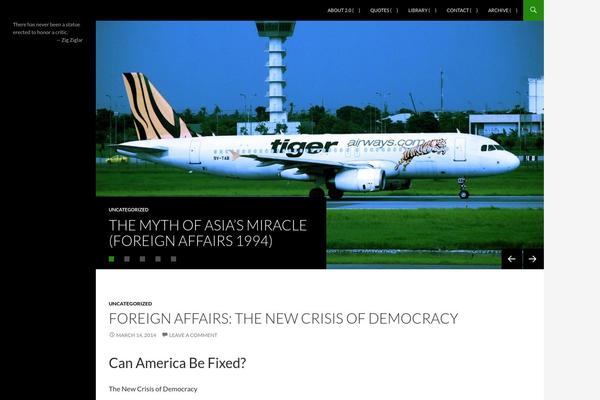 Twenty Fourteen theme site design template sample