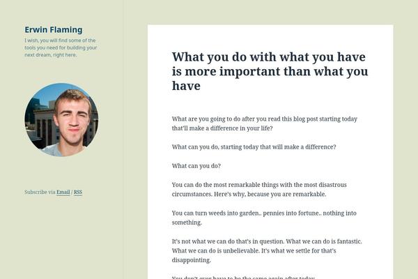 WordPress website example screenshot