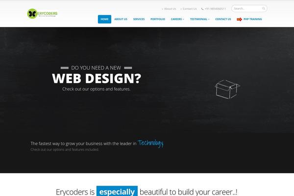 Porto theme site design template sample
