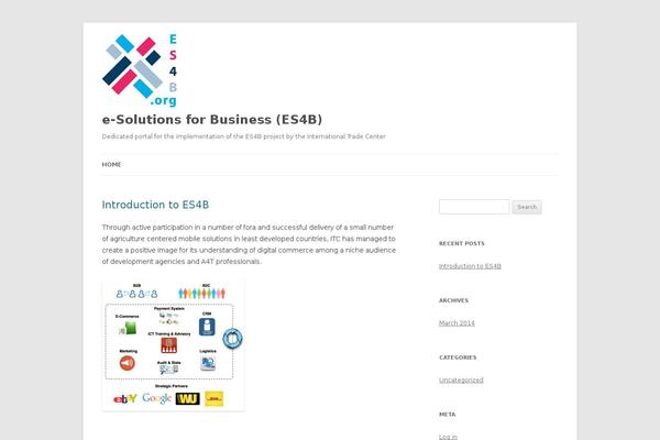 Twenty Twelve theme site design template sample
