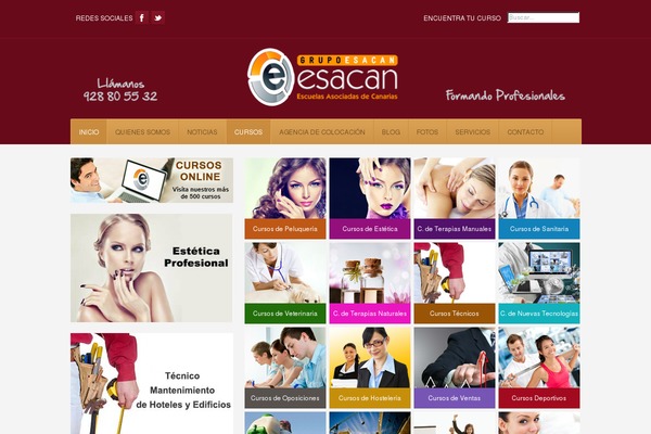 esacan.com site used Wp-education2