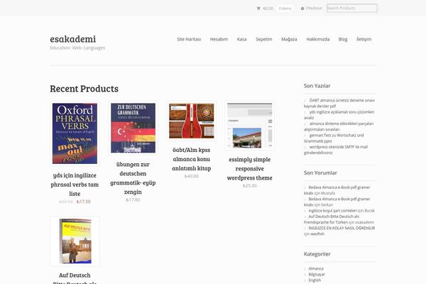 WordPress website example screenshot
