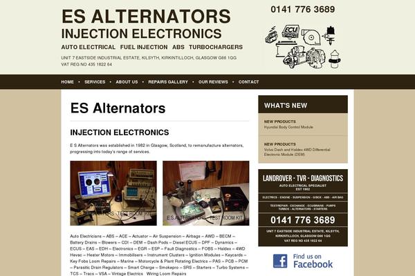 esalternators.co.uk site used Esalternators