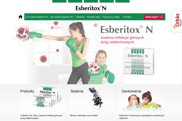 esberitox.pl site used Esberitox