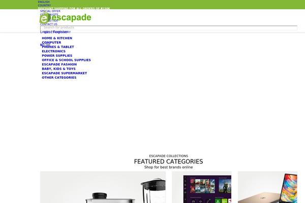 escapadeng.com site used Escapade-online