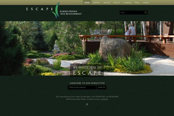 escapegardendesign.com site used Escape-garden