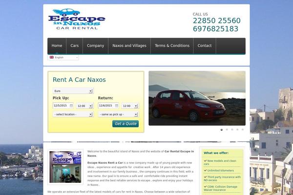 Car-rental theme site design template sample