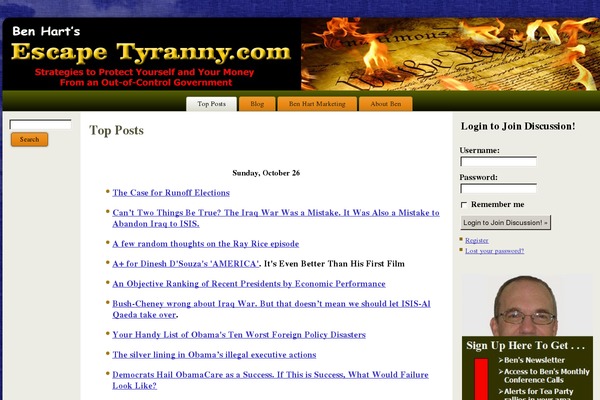 escapetyranny.com site used Escapetyranny