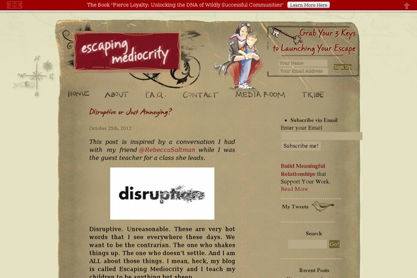 escaping-mediocrity.com site used Maverickmom