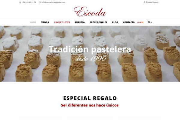 escodajijona.com site used Pasteleriaescoda