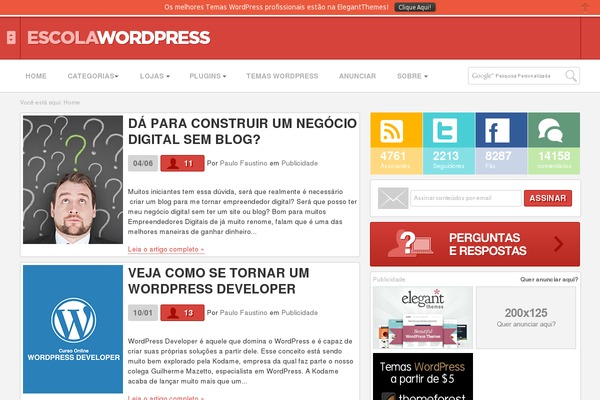 WordPress website example screenshot