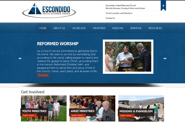 Churchope theme site design template sample