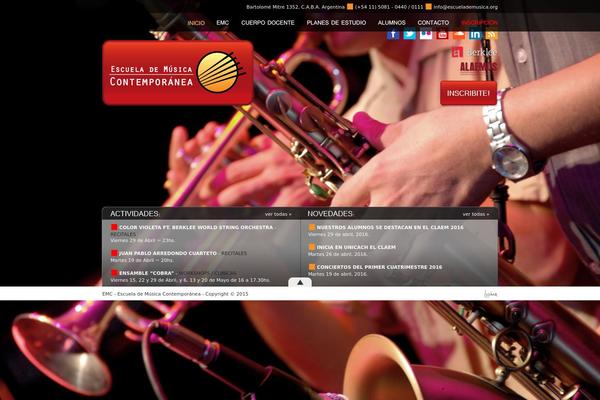 Emc theme site design template sample