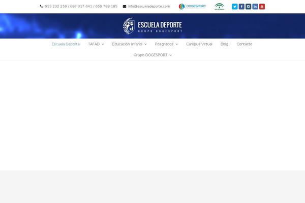 Total theme site design template sample