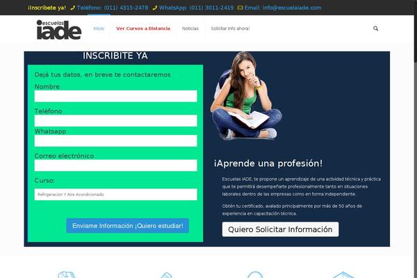 escuelaiade.com site used BeTheme Child