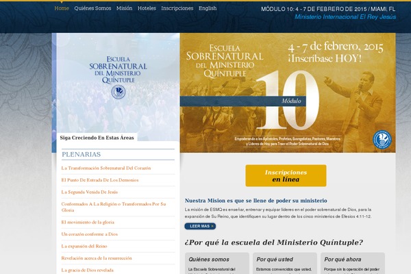 escuelaministerioquintuple.com site used Fivefold