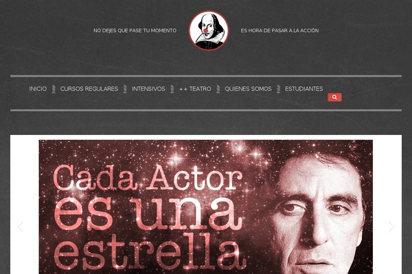 escuelasdeteatro.es site used Yoo_frequency_wp